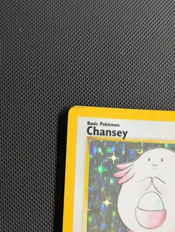 Chansey ✨ 4th Print Holo ✨ UK Base Set Pokemon Card 3/102 - 1999-2000 Rare - Image 2
