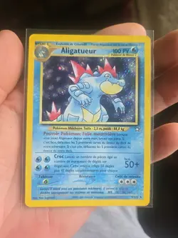 French Pokemon Neo Genesis Feraligatr 4/111 Holo Rare Vintage WOTC Card EX - Image 1