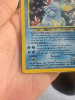 French Pokemon Neo Genesis Feraligatr 4/111 Holo Rare Vintage WOTC Card EX - Image 3