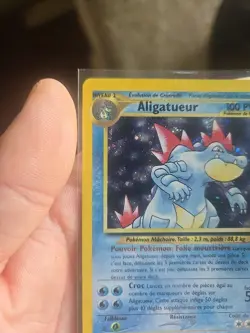 French Pokemon Neo Genesis Feraligatr 4/111 Holo Rare Vintage WOTC Card EX - Image 4