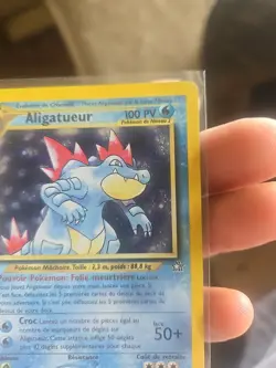 French Pokemon Neo Genesis Feraligatr 4/111 Holo Rare Vintage WOTC Card EX - Image 5