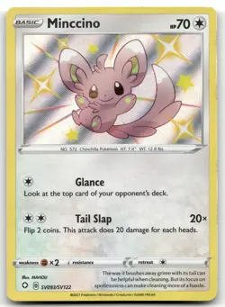 Pokemon Minccino Shiny Holo Rare Shining Fates: Shiny Vault SV093/SV122 NM - Image 1