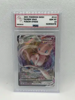 VCG 10 Mew Vmax 114/264 Fusion Strike Holo Full Art Graded Pokemon - NO PSA/ BGS - Image 1