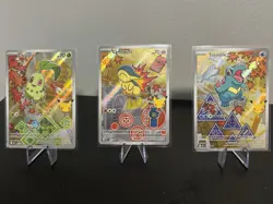 Pokemon First Partner Series 2 - Johto Starter Set Chikorita Cyndaquil Totodile - Image 1