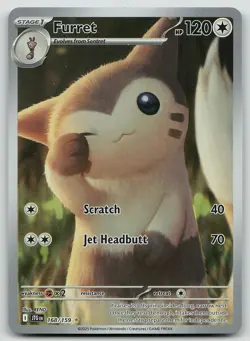 Pokemon Furret 168/159 Journey Together Illustration Rare Holo NM - Image 1