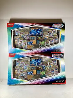LOT OF 2 Pokemon Lucario Ex Tyranitar Ex Premium Collection Prismatic Evolution - Image 1
