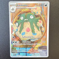 Garbodor 141/086 SV: White Flare Illustration Rare Holo Pokemon TCG EN - Image 1