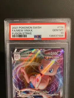Pokemon Mew VMAX 114/264 Swsh08: Fusion Strike Full Art PSA 10 GEM MINT - Image 2