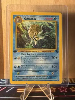 Pokemon! Omastar 40/62 Fossil Regular - 1st Edition! - Image 2