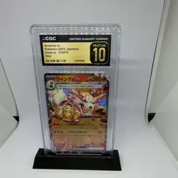 Pokemon Arcanine ex CGC Pristine 10 016/078 Sv1v Violet Ex 2023 JP Holo - Image 1