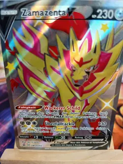 Zamazenta V Shiny SWSH293 Promo DE NM Pokemon - Image 1