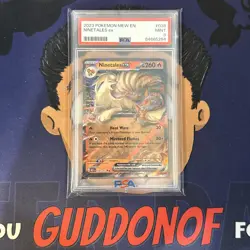 PSA 9 MINT 2023 Pokemon Mew EN-151 NINETALES EX #038 Double Rare Holo - Image 1