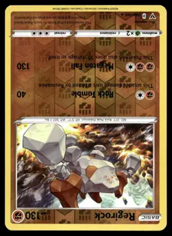 REGIROCK - 089/185 Holo Rare Vivid Voltage Pokemon Reverse Holo NM - Image 1