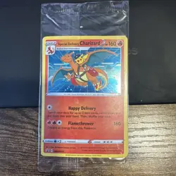 Pokemon Special Delivery Charizard SEALED Black Star Promo SWSH075 - Image 1