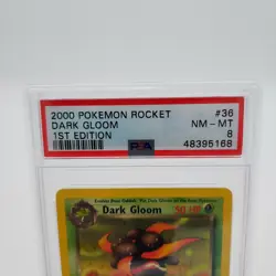 2000 Pokemon Team Rocket Dark Gloom #36 1st Edition PSA 8 – WOTC Vintage - Image 3