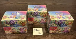Pokemon TCG Prismatic Evolutions Mini Tin Display Sealed 8 Tins English - Image 1