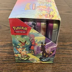 Pokemon TCG Prismatic Evolutions Mini Tin Display Sealed 8 Tins English - Image 3