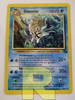 Omastar ® Fossil 40/62 ® Non Comune ® Pokemon ® Italiano ® Good - Image 1