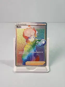 Bede 207/202 Rainbow Secret Rare Sword & Shield Pokemon - Image 1
