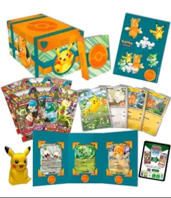 LOT OF 2 Pokemon Paldea Adventure Chest (Brand New 6 Packs/7 Foil/Pikachu Promo) - Image 2