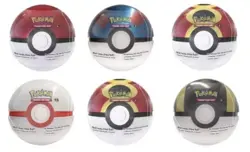 6 x Pokemon TCG Pokeball Tins - 18 Booster Packs Factory Sealed Costco - Image 2