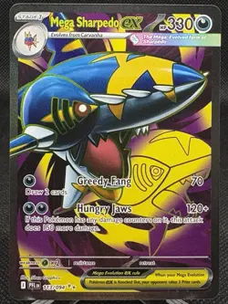 Mega Sharpedo ex - Holo - Phantasmal Flames - 113/94 NM Pokemon - Image 1