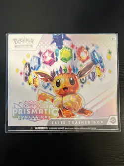 Pokemon TCG Prismatic Evolutions Elite Trainer Box w/ Case, Brand New Sealed ETB - Image 1