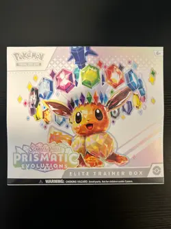 Pokemon TCG Prismatic Evolutions Elite Trainer Box w/ Case, Brand New Sealed ETB - Image 3