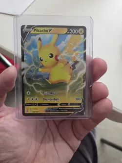 Pokemon TCG SWSH08: Fusion Strike Pikachu V #086/264 Holo NM - Image 1