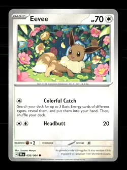 Eevee 050/064 Shrouded Fable NM/M Pokemon - Image 1