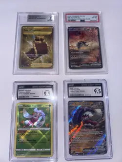 4 GRADED POKEMON SLABS LOT - Image 1