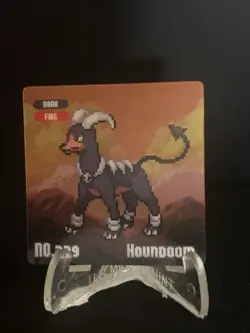 Pokemon Eif origin Gameboy Lenticular Houndour/houndoom #ii - Image 2