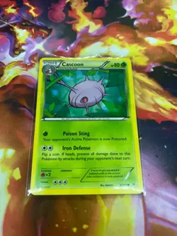Cascoon 6/108 Roaring Skies Regular LP-Lightly Played Pokemon TCG - Image 3
