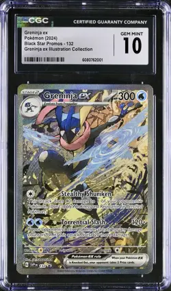 CGC 10 Gem Mint Greninja ex 132 Pokemon Shrouded Fable SV Alt Art Promo SIR psa - Image 1