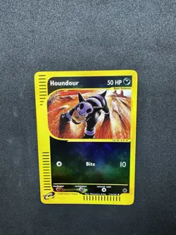 Pokemon TCG Houndour Expedition Base Set 113/165 Regular Reverse Foil NM 2002 - Image 1