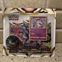 Pokemon TCG Sword and Shield Astral Radiance - Sylveon - 3 Booster Blister Packs - Image 1