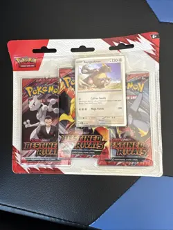 Pokemon Scarlet & Violet Destined Rivals 3-Pack Blister (Kangaskhan) New/Sealed - Image 1