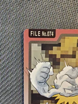 Pokemon CARDDASS | Geodude FILE No.074 1997 Pocket Monsters Japanese Vintage - Image 3