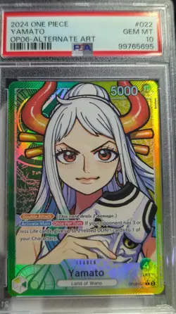 One Piece English Yamato OP06-022 Alt Art Leader PSA 10 Gem Mint - Image 1