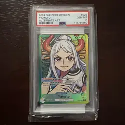 One Piece English Yamato OP06-022 Alt Art Leader PSA 10 Gem Mint - Image 1