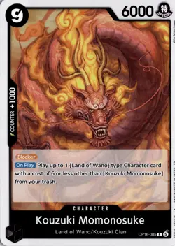 Kouzuki Momonosuke (085) R The Time of Battle OP16-085 One Piece TCG - Image 1