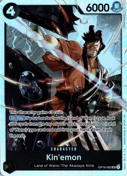 Kin'emon SR The Time of Battle OP16-082 One Piece TCG - Image 1