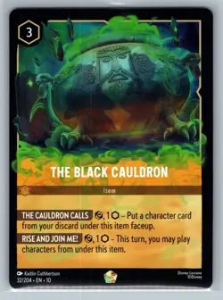 Disney Lorcana TCG Whispers in the Well The Black Cauldron 32/204 - Image 1