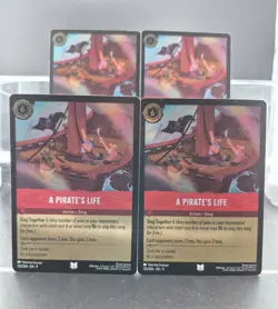 Disney Lorcana A Pirate's Life 132/204 Fabled Uncommon Foil 4 Cards - Image 1