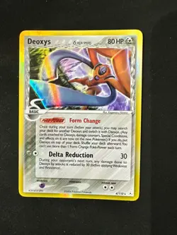 Pokemon TCG Deoxys 4/110 Delta Species Holo Rare EN HP80 Basic 2006 - Image 1