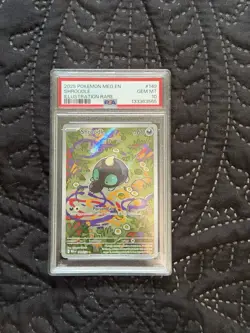Pokemon TCG Shroodle 149/132 ME01 Mega Evolution Illustration Rare Holo PSA 10 - Image 1