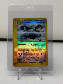 Blastoise- 37/165 -Reverse Holo- 2002 Expedition Base Set- Pokemon Card- LP - Image 1