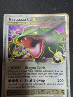Pokemon TCG Rayquaza C Lv X Holo DP47 Card MP - Image 2