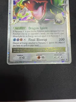 Pokemon TCG Rayquaza C Lv X Holo DP47 Card MP - Image 3