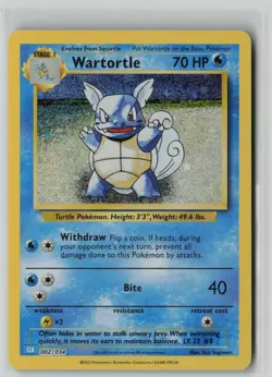 Wartortle - #002/034 Trading Card Game Classic Holo NM - Image 1